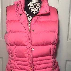 Lilly Pulitzer Pink Puffer Vest